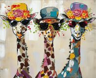 Fashion giraffes