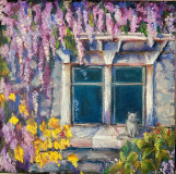 wisteria with a window