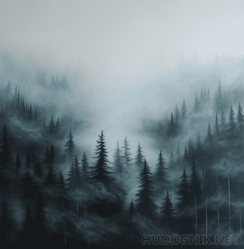 Foggy forest