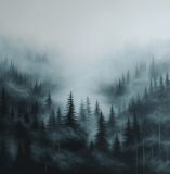 Foggy forest