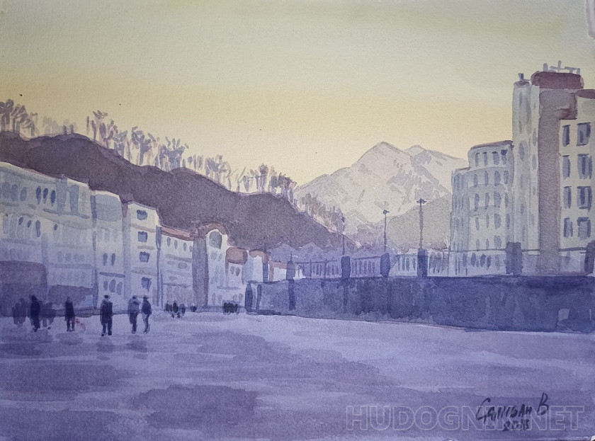 Rosa Khutor. Evening