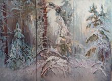 Triptych "Winter Forest"