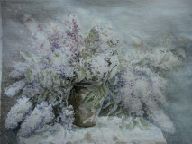 a bouquet of lilacs