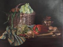 Still life with vegetables